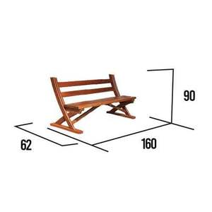 Banco de Jardín de Madera Soylu Grup, Banco para Sentarse de 160 cm, Modelo NKB-115 - Product Image 2