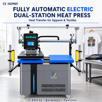 Presse à chaud électrique automatique double station pour la personnalisation de vêtements, graphiques textiles et signalétique en tissu – Nouveauté