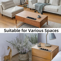 Prise de courant encastrée pour bureau, multiprise dissimulée à montage encastré avec prises CA et USB-A pour mobilier de bureau, hôtel, table de conférence