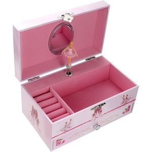 2025 scatola di gioielli personalizzata luminosa bellissima scatola di musica del vento Ballerina danzante per il regalo di compleanno della ragazza all'ingrosso - Product Image 3
