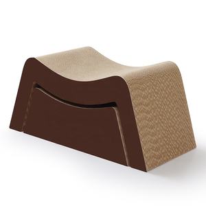 Cama e Arranhador Moderno 2 em 1 Ecológico Zhizao KC15-Z1 para Gatos com Embalagem de Papelão Certificada BSCI - Product Image 4