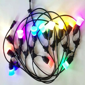 Nhỏ quả Bóng nấm E27 màu sắc phong cảnh đầy màu sắc điện tử LED bóng đèn biệt thự ban công vườn nền trang trí ánh sáng - Product Image 4