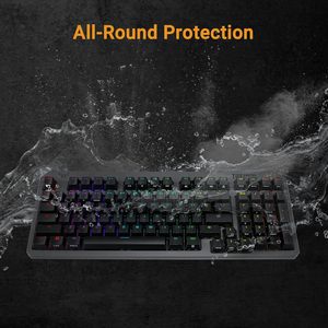 คีย์บอร์ด USB แบบมีสายสีแดง, สำหรับเกม TUF K3 97คีย์กระทัดรัด - Product Image 2