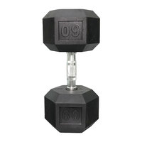 Ensemble d'haltères en caoutchouc pour la musculation en salle de sport, entraînement aérobie pour hommes et femmes, renforcement du haut du corps