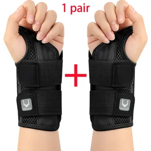 สายรัดข้อมือไนลอน2ชิ้นพร้อมสายคู่แบบปรับได้ดีไซน์บางสำหรับป้องกันนิ้วและอาการปวดนิ้วหัวแม่มือ - Product Image 1