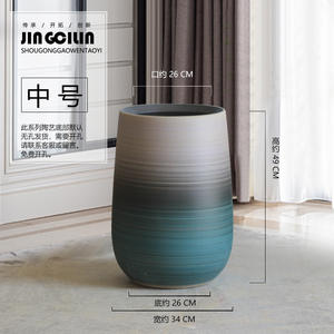 Pot de fleur de Style nordique en céramique bassin de grande taille <span class=keywords><strong>pour</strong></span> salon balcon Villa hôtel <span class=keywords><strong>extérieur</strong></span> <span class=keywords><strong>arbre</strong></span> plantation pièce de décoration - Product Image 2