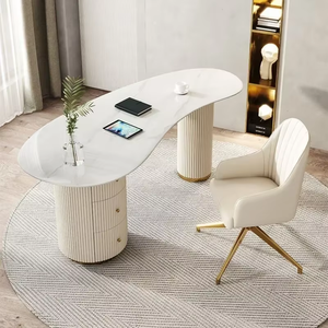 Modern White Steel Desk <strong>Table</strong> Convertible Folding Office <strong>Computer</strong> Furniture Home Luxury Work Bureaus Economic <strong>Stylish</strong> Letter - Product Image 1