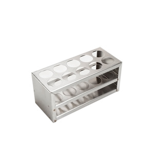 Soporte de Acero Inoxidable YINYUEBIO para Tubos de Ensayo de 13-40 mm, Soporte de Almacenamiento para Tubos de Centrífuga de Laboratorio - Product Image 1