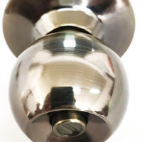 Serrure de porte cylindrique en acier inoxydable avec 3 clés pour chambre et salle de bain - Marque SENHO