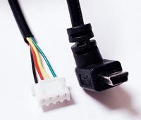 Ángulo personalizado micro macho a cable USB de 4 pines Jst Molex Picoblade a Usb Mini B Conjunto de cable de enchufe