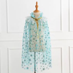 Cape de Noël pour filles, durable, en maille, à paillettes, en tulle, pour bébés et tout-petits, tenue de plage, cape de princesse - Product Image 1