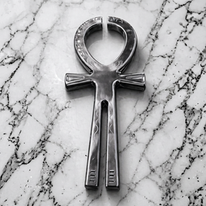 Diapason ANKH, symbole égyptien sacré, instrument de guérison sonore en métal, outil de méditation. - Product Image 1