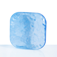 Panneau mural en verre personnalisé à motif cristal de glace givré pour décoration intérieure, séparateur de pièce suspendu, art décoratif