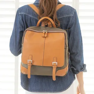 Genuine Popular Unique Leather For Women Design Outdoor Backpack