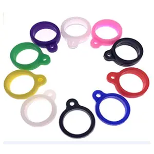Изготовленное на заказ Силиконовое резиновое кольцо-держатель многоцелевой гибкий удобный браслет случайного цвета