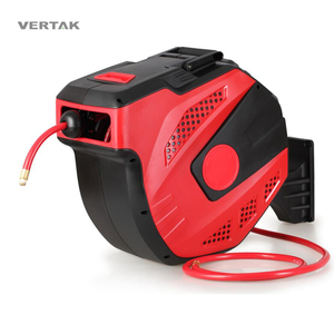 Vertak garden automatic 25m air hose reel retractable wall mounted high pressure pneumatic hose reel