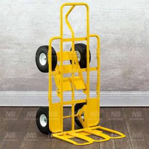 Carrello gonfiabile del carrello di spinta di stoccaggio di grande capacità dell'acciaio inossidabile per la casa di rimbalzo gonfiabile carrello a mano - Product Image 3