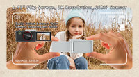 Mini caméra numérique 5MP, enregistreur vidéo de poche 1080P, écran rotatif, style bouton CMOS, caméscope de voyage pour vlogging, MicroSD