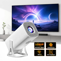 Proyektor Portabel S40 Mini Android 14, dengan Chip H723 Proyektor Smartphone LED Max 4K untuk Siang Hari 4K UHD Smart Beamer