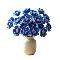 Pot de fleurs en céramique artificielle fait main avec tiges insérées pour aménagement paysager, bonsaï et arrangements floraux - Style japonais/Instagram
