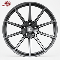 Velg Monoblock Forged Custom 5x112 5x114.3 5x120 16 hingga 24 Inch Gunmetal 5 Palang Ringan untuk Balap, untuk BMW Honda Toyota