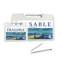 Coffret de crayons de couleur premium rechargeables, crayons mécaniques effaçables de 3,0 mm