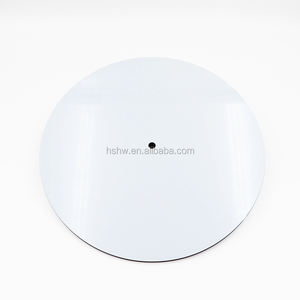 Venta al por mayor en forma de 19cm de prensa de calor de MDF de madera en blanco sublimación de reloj de pared - Product Image 4
