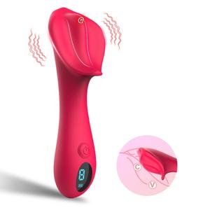 Vibrateur à LED en forme de rose, stimulateur clitoridien, point G, mamelon, gode vibrant, <span class=keywords><strong>massage</strong></span> pour femmes - Product Image 1