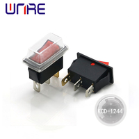 Interrupteur à bascule 2 broches autobloquant Defond fabriqué en Chine, T85 10A 250Vac avec couvercle étanche