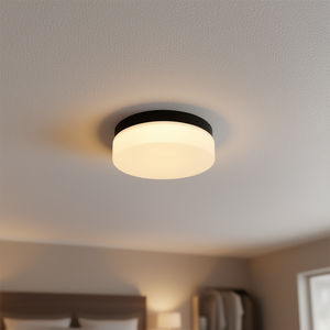 Lámpara de Techo Empotrada LED Redonda de 12 Pulgadas, Perfil Bajo, Moderna, Negra, para Dormitorio, Sala de Estar, Comedor - Product Image 2