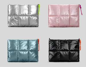 New Arrival Wholesale Puffer <strong>Lap</strong> <strong>Top</strong> <strong>Sleeve</strong> Tote Bag Unisex Quilted Cross Body Bag Waterproof Nylon Puffer Hand Bags with Strap - Product Image 1