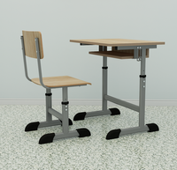Fabricant de mobilier scolaire en Roumanie, fournisseur de bureaux et de chaises d'élève réglables en hauteur pour les salles de classe