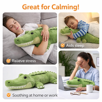 Jouet en peluche lesté personnalisé de haute qualité pour l'anxiété, parfait pour câliner, jouet en peluche doux lesté