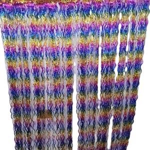 <span class=keywords><strong>2022</strong></span> niños fiesta brillante Negro oro plata oropel puerta cortina telón <span class=keywords><strong>de</strong></span> fondo lámina metálica para Navidad Pascua graduación Ramadán - Product Image 2