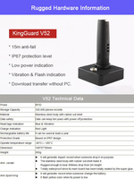 Kit de patrouille sans fil pour déploiement de poste de sécurité V52 RFID 125KHz, transmetteur WiFi, synchronisation cloud automatique