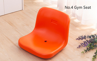 Vente en gros de chaises creuses sur pied en plastique avec dossier central tribune buts de football pour stade sièges de gymnastique en plein air