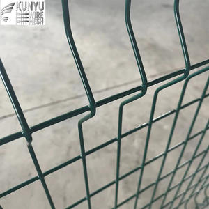 Recinzione V-Mesh 3D Curva, Pannelli di Recinzione in Filo Saldato Verniciato a Polvere, Recinzione di Sicurezza per Giardino in Acciaio, Design Modulare Trasparente - Product Image 1