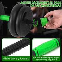 Juego de Mancuernas Ajustables de 10-40 kg en Stock en España para Fitness con Barras Blandas Engrosadas Antideslizantes Multifunción para Uso Doméstico en Brazos