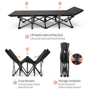 <span class=keywords><strong>Lit</strong></span> <span class=keywords><strong>Pliant</strong></span> Économique pour Pause Déjeuner, en Tissu Oxford – Idéal Bureau, Sieste, <span class=keywords><strong>Camping</strong></span> Extérieur et Portable - Product Image 5