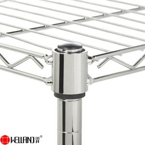 Estanterías de Alambre Ajustables y Duraderas de Fácil Montaje NSF Warehouse, Estantería de Almacenamiento de Alambre de Acero al Carbono Cromado de 5 Niveles con Contenedores - Product Image 6