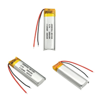 Batteries rechargeables au lithium polymère 3,7 V de qualité supérieure, cellule souple 801350, 500 mAh avec 500 cycles pour systèmes de stockage d'énergie solaire domestique