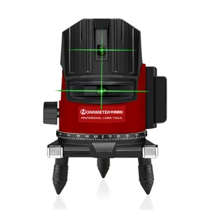 Tự san lấp mặt bằng tự động xoay mức độ laser màu đỏ màu xanh lá cây trường hợp dụng cụ đo laser Meter với mức chất lỏng cảm biến