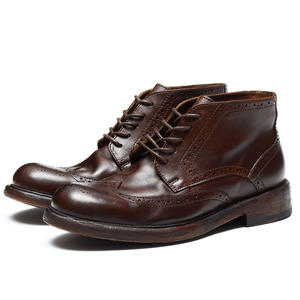 Botas para hombre más vendidas, botas de trabajo británicas de caña alta a la moda, zapatos casuales de caña media versátiles para hombre - Product Image 3