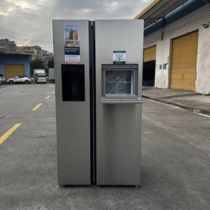 Réfrigérateur Américain Sans Givre Acier Inoxydable 606L Côté-à-Côté avec Machine à Glaçons Électrique et Distributeur d'Eau, Prise Royaume-Uni pour Hôtels - Product Image 2