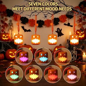 2026 Halloween Pumpkin Lantern LED Handheld Night <b>Light</b> Funny <b>Party</b> Decoration for Kids - Product Image 4