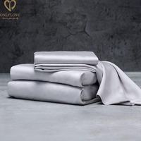 Parure de draps de luxe personnalisée à poches profondes rafraîchissante en bambou, draps-housses en bambou, ensemble de literie en bambou