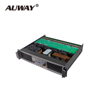 Amplificateur numérique portable 4 canaux classe TD haute efficacité Auway DP-10000 2U avec DSP intégré, écran et boîtier métallique pour système de sonorisation PA