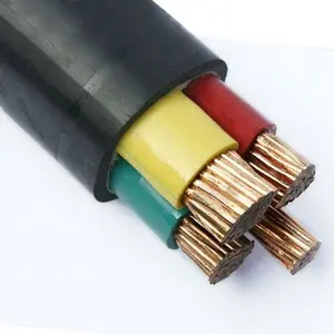 Cabo de cobre com bainha de PVC isolada 0,6/1KV XLPE 3x185mm2 Cabo de alimentação de baixa tensão