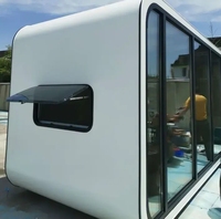 Maisons mobiles AppleCabin, structure en acier portable, mini-maison
