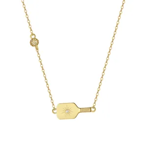 VALICLUD Table Tennis Racket Necklace – Unisex Sporty Fashion Pendant For Men & Women